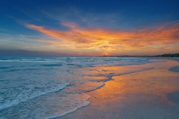 Obraz premium sunset over the sea