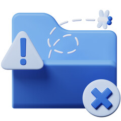 Obraz premium Folder Document Empty State System 3D