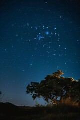 Naklejka premium Night sky panorama with milky way and stars on dark background generated AI