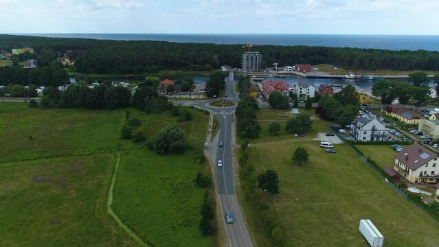 Rondo Boat Mrzezyno Lodka Aerial View Poland