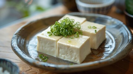 Freshly Crafted Tofu Dish Celebrating the Simplicity and Purity of Kyoto s Traditional Culinary