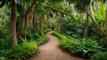 nice and attractive foot path with greenery of woods looking very good 