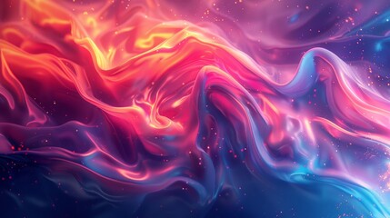 Vibrant abstract background with swirling shapes in dynamic motion. Ideal for posters, flyers, and banners.