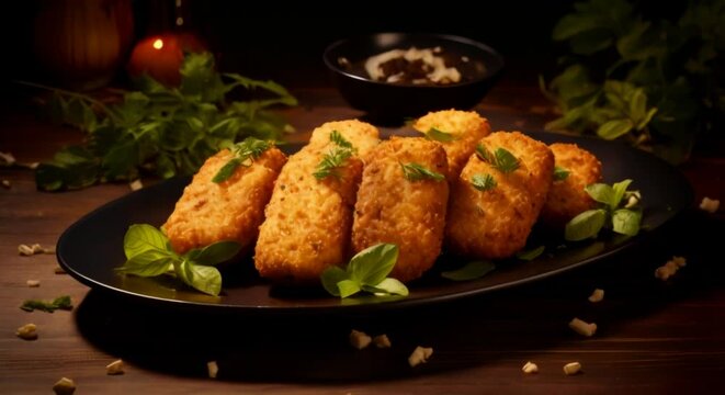 Croquettes, typical Spanish food