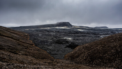Volcano iceland, lava