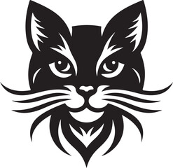  Best Cat Head, Vector, Silhouette, Illustration,