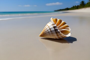 Obraz na płótnie Canvas seashell on the beach