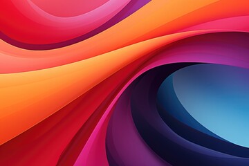 A colorful, abstract painting with a blue and purple swirl in the middle. The painting is full of vibrant colors and has a dynamic, energetic feel to it - obrazy, fototapety, plakaty