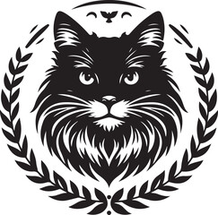  Best Cat Head, Vector, Silhouette, Illustration,