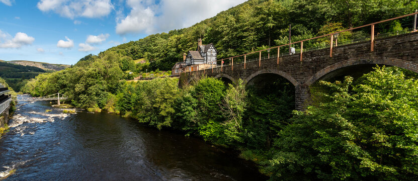 Llangollen  railway on the river Dee