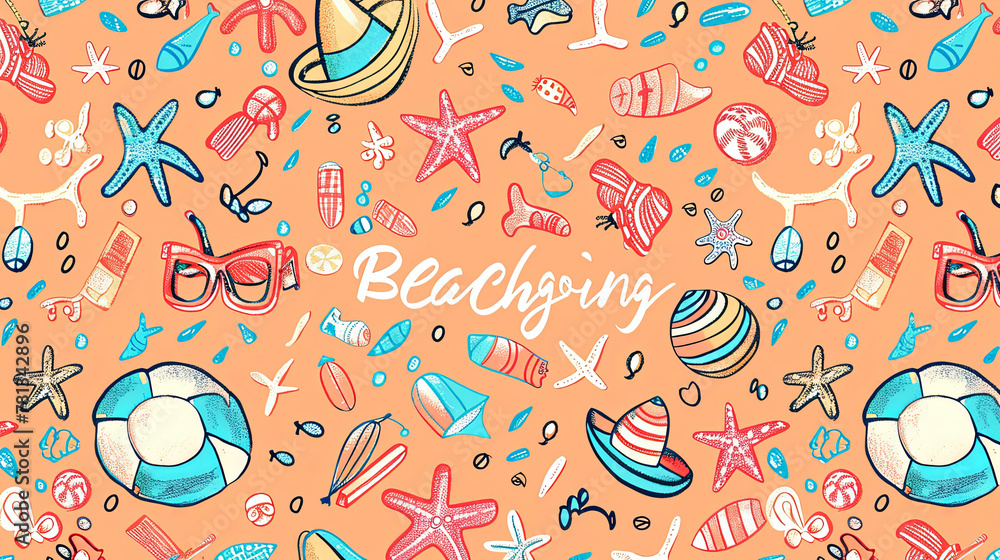 Aufkleber the person enjoys beachgoing while holding a list, as seen in the image referenced as 677776f7-3dd1-