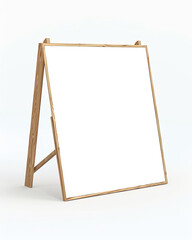 Fototapeta premium easel with blank canvas for mockup 