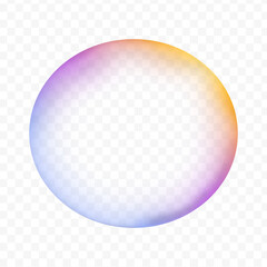 refractive bubble on a transparent background. vector illustration