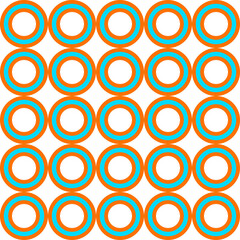 Seamless Circles Retro Wallpaper Pattern