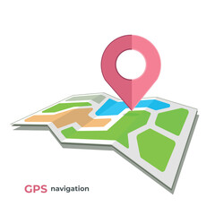 Flat colored location icon. Vector illustration