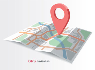 Colored location icon. Vector illustration