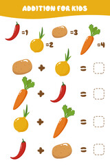 Mathematical educational game for children. Complete the series and fill in the missing numbers. Solve the equation.Educational cards for children.Addition up to 10.