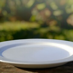 white plate 
