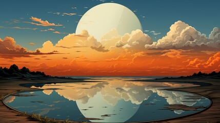 Illustration of a mirror reflecting only the good