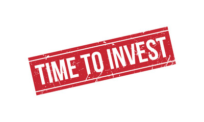 Time To Invest Rubber Stamp Seal Vector