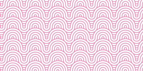 Abstract cube Minimal overlapping diamond geometric waves spiral abstract circle wave line. pink seamless tile stripe geometric create retro square line backdrop pattern background.