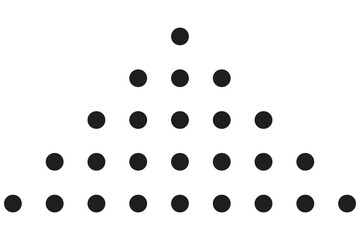 dotted decorative element, shape combined from dots