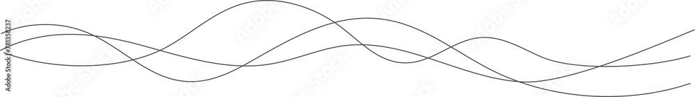 Poster wavy lines. abstract illustration of curve flow dynamic design. liquid music soundwaves. scribble sw