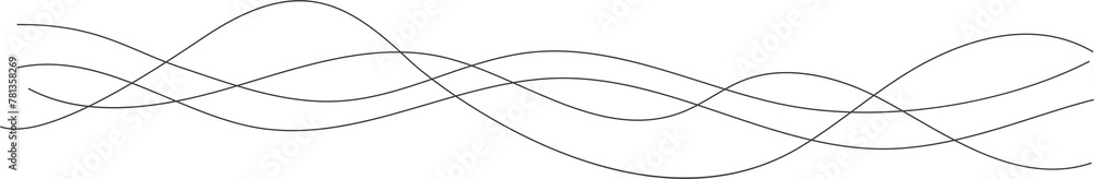 Poster wavy lines. abstract illustration of curve flow dynamic design. liquid music soundwaves. scribble sw
