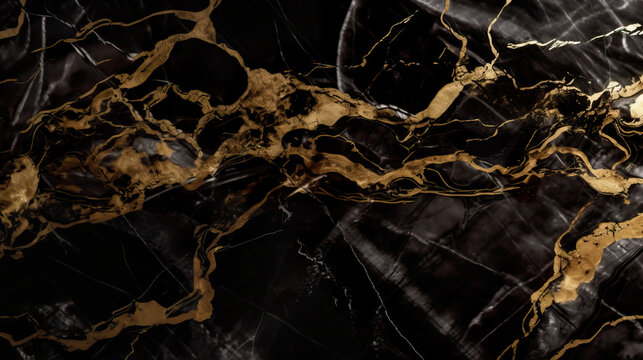 Elegant marbled pattern with gold streaks