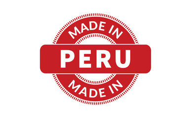 Made In Peru Rubber Stamp