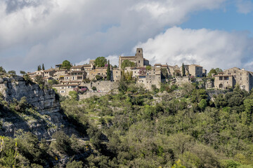 Fototapeta na wymiar Saint Thomé, typical medieval village in South Ardèche, France