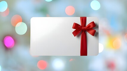 Christmas gift box, gift card