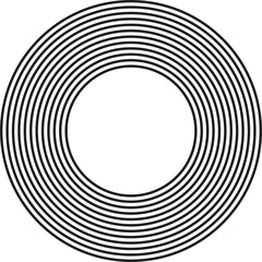Fototapeta premium Concentric circle elements. Design geometric