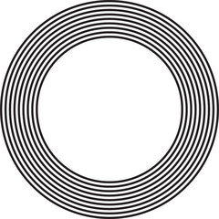 Concentric circle elements. Design geometric