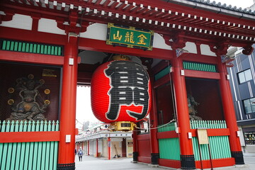 Sensoji or Asakusa Kannon Temple in Asakusa, Tokyo, Japan - 日本 東京 浅草 浅草寺 雷門