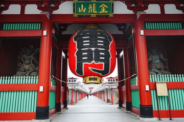 Sensoji or Asakusa Kannon Temple in Asakusa, Tokyo, Japan - 日本 東京 浅草 浅草寺 雷門