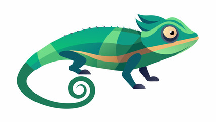 chameleon cartoon illustration