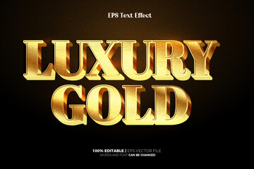 Luxury Gold editable text effect logo template