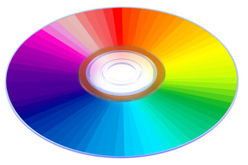 Roue chromatique sur cd, nuancier guide couleurs 