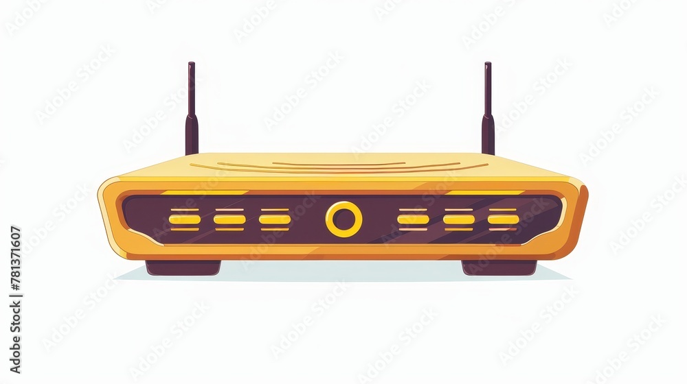 Aufkleber graphitec realistic mockup of a wireless router for network connection and internet access with ante