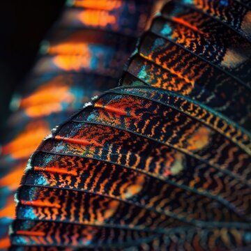 Macro photography of a butterfly wing
