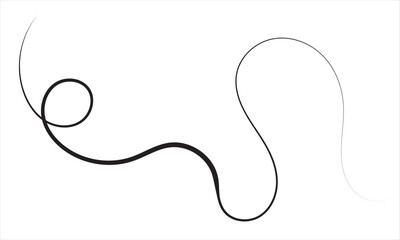 vintage Vector elegant line calligraphy divider and separator, swirl and corner decorative ornament. Floral line design element. Flourish curl element for invitation or vector illustration. EPS 10 - obrazy, fototapety, plakaty