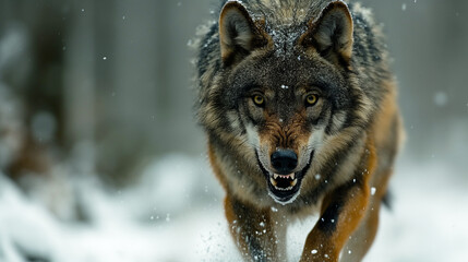 Fototapeta premium Furious wolf.