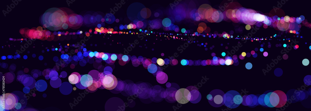 Poster Big Data Visualization. Circular Particles Dots Vortex Abstract Galaxy. Futuristic Science or Finance Infographic Design. Complex Visual Data Background. Abstract Data Flowing. Vector Illustration.