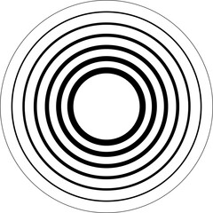 Fototapeta premium Circle line gradient. Geometric design element