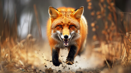 Furious fox.