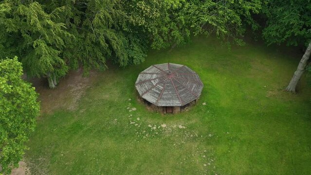 Gazebo Oslonino Altanka Aerial View Poland