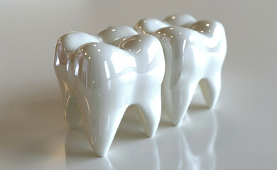 Three White Toothbrush Holders on Table