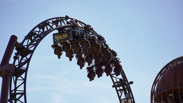 Train of "Voltron Nevera", the world's first roller coaster of its kind at "Europa-Park" 202