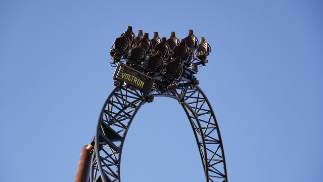 Train of "Voltron Nevera", the world's first roller coaster of its kind at "Europa-Park" 2024